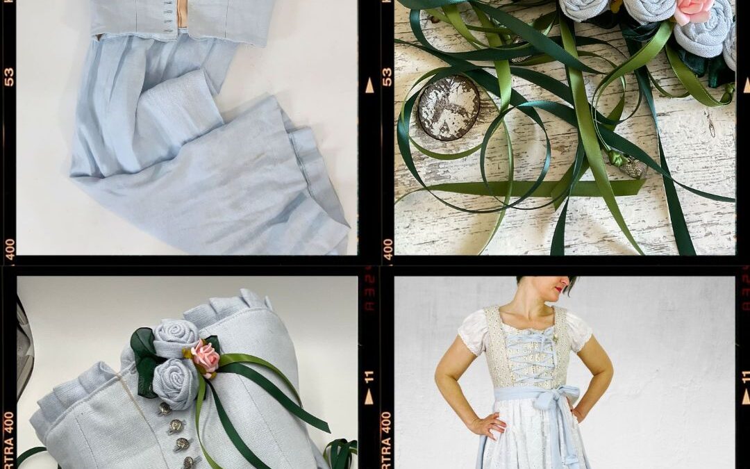 Vom alten Leinenkleid zum Dirndl: Kreatives Dirndlupcycling
