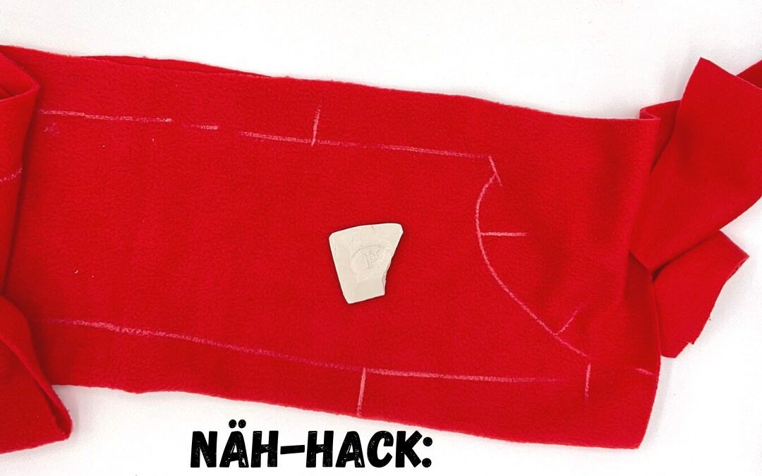 Arbeitsvorbereitung Nähen – Schnitt mit Kreide übertragen