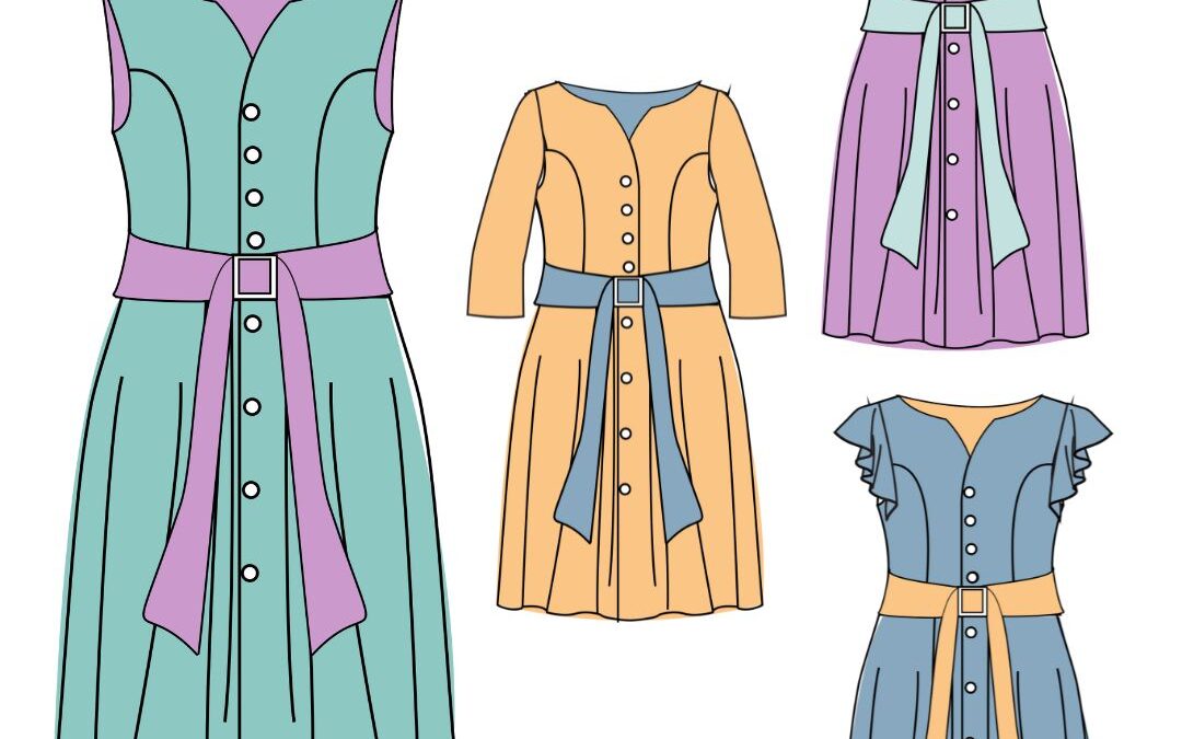 Schnittmuster für Sommerkleid Monika