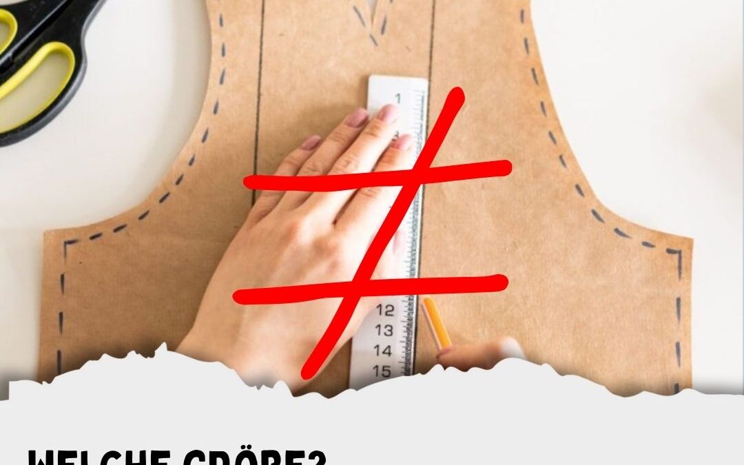 Kleidung nähen  : Schnittmuster-Größe   richtig wählen ✂️
