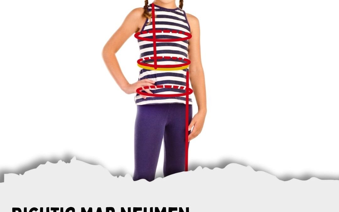 Schnittmuster-Größe für Kinderkleidung wählen: Maß nehmen