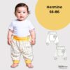 Schnittmuster Babyhose Hermine – bequeme Pumphose für Babys in Größe 56 bis 86