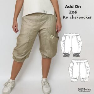 Add On Schnittmuster Hose Zoé kurze Version Gr. 34-54