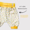 Schnittmuster Babyhose Hermine mit süßer Aufsatztasche – Babyhose nähen einfach erklärt