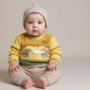 Stoffreste vernähen – Babyshirt mit Streifen aus Jerseyresten nähen | TOSCAminni