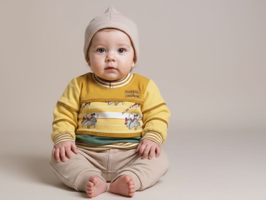 Stoffreste vernähen – Babypullover aus Jersey- und Sweatstoffresten nähen, kreative Stoffreste-Verwertung für ein Babyshirt | TOSCAminni