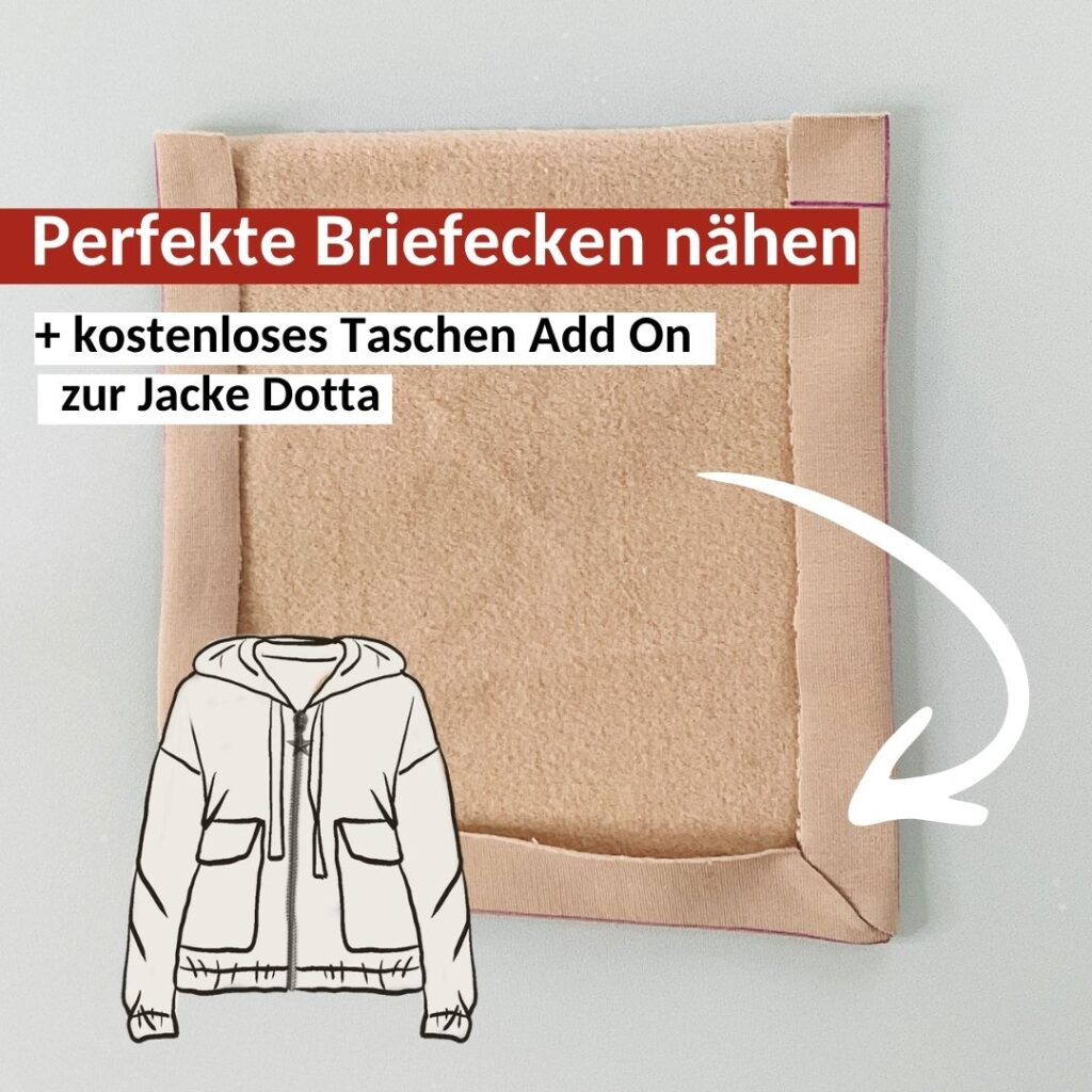 Briefecken nähen Anleitung pdf | TOSCAminni