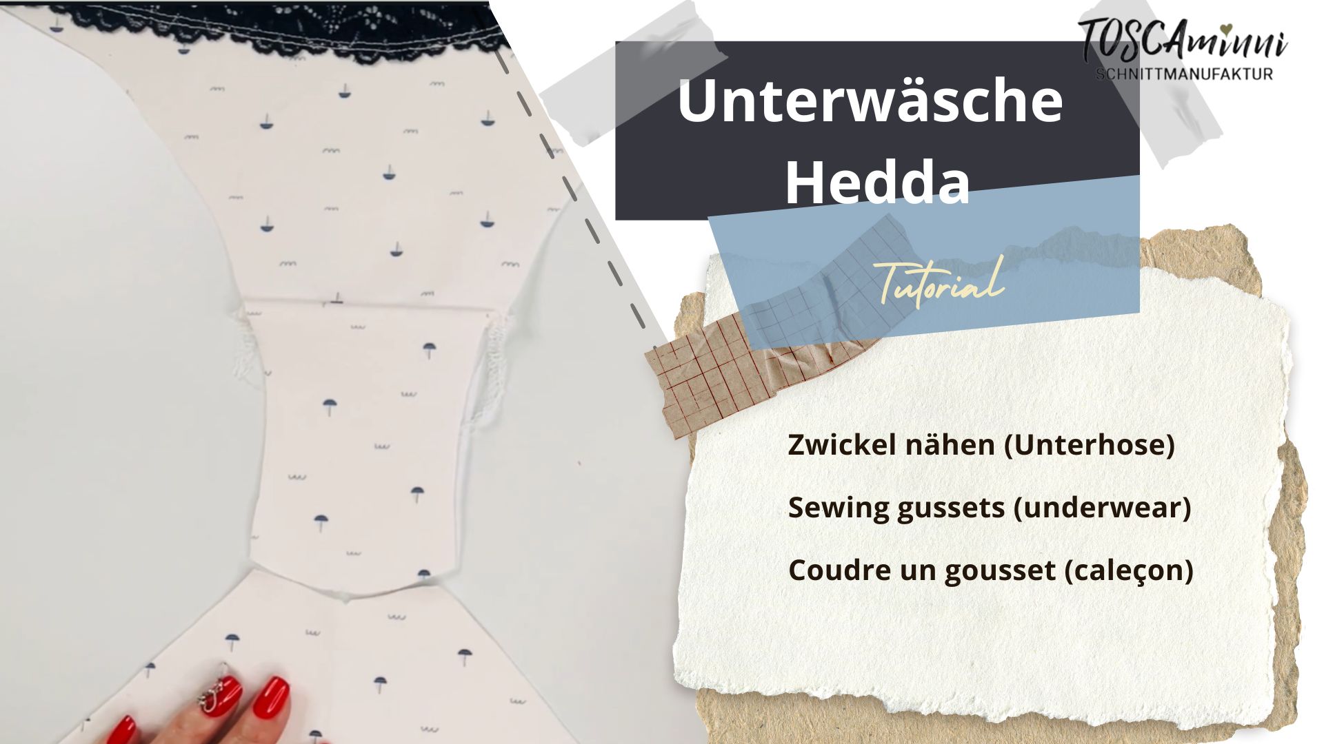 Zwickel nähen – Videoanleitung | TOSCAminni