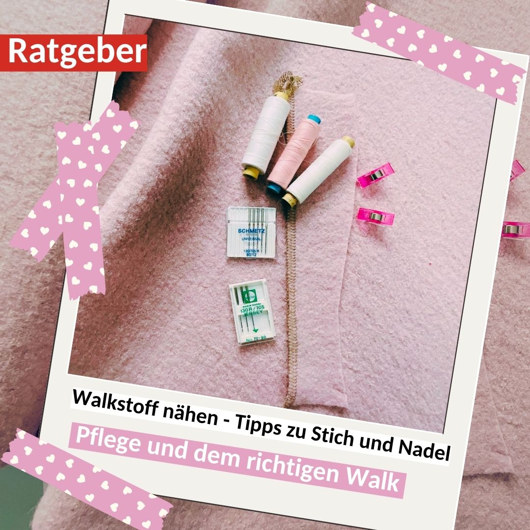 Titelbild zum Thema Walkstoff nähen - Ratgeber Tipps von TOSCAminni-Schnittmanufaktur