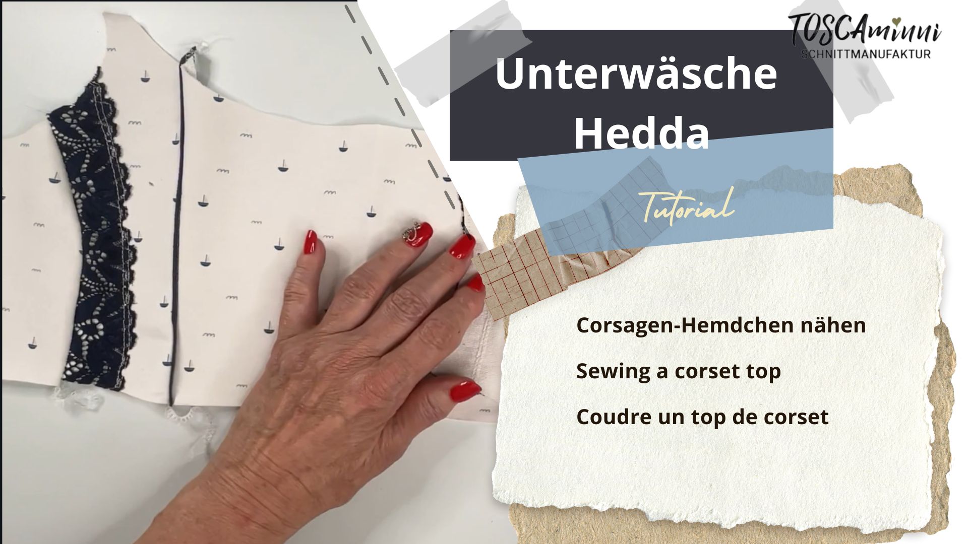 Corsagentop nähen – Videoanleitung | TOSCAminni