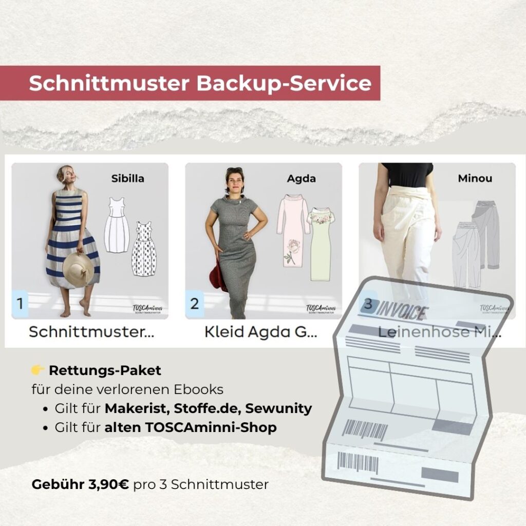 Schnittmuster-Backup-Service