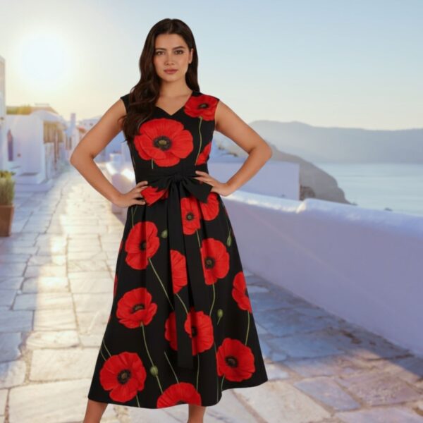Schnittmuster Sommerkleid Webware – Modell Elele in sommerlicher Kulisse
